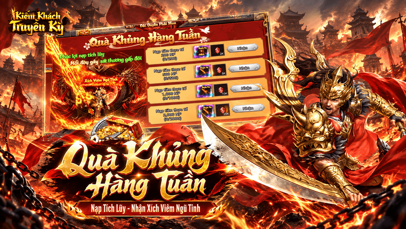 ƯU ĐÃI QUÀ KHỦNG HÀNG TUẦN